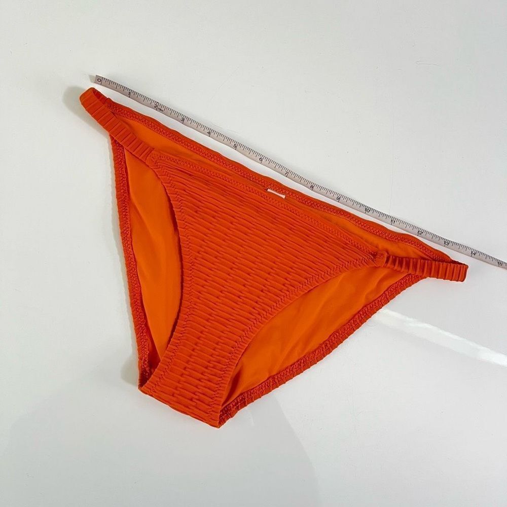 Solid & Striped The Morgan Bikini Bottom in Pumpkin - Picture 4 of 7